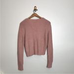 Love Tree Pink Fuzzy Cardigan Sz Medium Photo 4