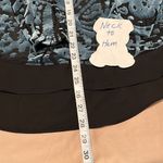 Simply Vera SzS blue velvet & sheer black burnout long sleeve flowy top EUC Photo 5