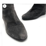 Stuart Weitzman  gray wedge boots otk 7 $450 Y2k spring boho suede  party formal Photo 3