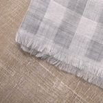 Talbots Wool Blend Buffalo Plaid Jacquard Scarf Wrap Fringe Hem Cottage Preppy Photo 4