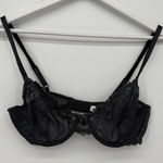 Apt. 9  Dark Gray Sheer Lace Bra Underwire Size 36B Bralette Photo 0