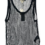 Pilcro  Black Sheer Sequin Mesh Tank Top NWT Photo 0