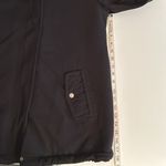 INC black jersey knit hooded jacket sherpa lined removable faux fur collar Size M Photo 14