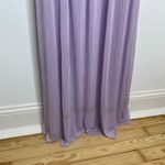 David's Bridal David’s Bridal Iris Long Mesh Dress with Cowl Back Detail Lavender Purple Maxi 4 Photo 5