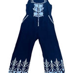 Johnny Was  Boho Marlene Hazleton Cropped Jumpsuit Black XS Photo 0