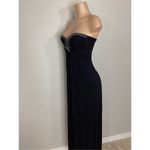 New. Sky black maxi dress with diamond cougar embellishments. XS. Retails $298 Black Photo 6