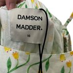 Damson Madder Edwina Floral Midi Dress Women’s Size 12 Yellow Cottagecore New Green Photo 10