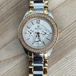 Bulova Ladies Watch Rose and Stainless Bracelet White Dial Day Date Dials Photo 1