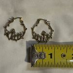 Cottagecore Gold Mushroom Earrings Branch Forest Hoop Hippie Bohemian Boho NEW Photo 2