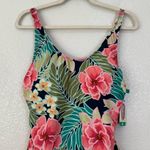 Hurley NWT Floral UPF 50+ Sun Protection One Piece Swimsuit, Size XL Photo 2