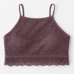 Aerie Live Love Dream Purple Lace Bralette Women’s Size Small Photo 0