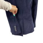 Babaton Aritzia Taylor Corduroy Royal Navy Single Breasted Front Blazer Size 6 Photo 8