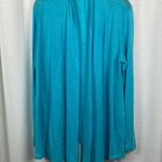 J.Jill  Love Linen Light Blue Linen Long Sleeve Cardigan Sz.M Photo 1