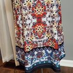 AGB Amy Byer Women’s Patterned Tunic Top Red Size L Photo 2