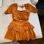 Forever 21 Burnt Orange Skirt Set Size Small Top and Skirt Photo 4