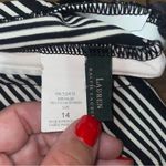 Lauren Ralph Lauren One Piece Swimsuit Black and White Striped Size 14 Photo 3