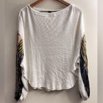 We The Free  FREE People Blossom Thermal Top oversized waffle knit long sleeve XS Photo 6