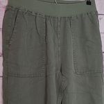 Faherty  LINEN TENCEL BLEND LIGHT SAGE GREEN PULL ON JOGGER PANTS MEDIUM Photo 2