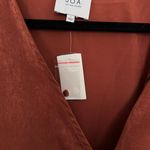 J.O.A. Burnt Orange Wrap Crop Blouse Top - Size Small Photo 4