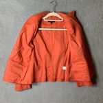 Talbots Blazer Suit Jacket Women 8 Light Pink Salmon 100% Cotton Professional Photo 4