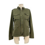 NSF Kae Utility Full Zip Drawstring Military Jacket Cotton Green Size Medium Photo 2
