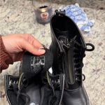 Dr. Martens  1460 Jungle Black Pink Sole Wanama Zip Up Boots Women's Size 6 Photo 14