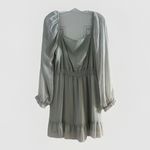 Altar'd State  Women's Mint Green Textured  Long Sleeve Fairy Dress Large Photo 2