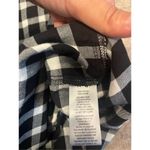 Beach Lunch Lounge size xs Black & White Flannel Plaid Dress Ruffle Sleeve Photo 4