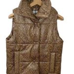 Nanushka Morillo Brown Snake Vinyl Puffer Vest size M Size M Photo 0