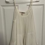 Forever 21 Off White Flowy Top with Long Sleeve Cut Outs Photo 0