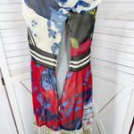 Kaktus Floral Patternblock Patchwork Tiered Maxi Dress Small Cottagecore Boho Photo 7