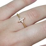 14k Solid Gold Stacking Star Ring 1.47 Grams Size 7.5 Photo 1