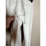 TNA Cozy Fleece Boyfriend Jogger Sweatpants Light Heathered Gray Small Photo 2