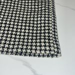 Vintage Houndstooth 100% Collegiate Style Wool Skirt Large Black White Photo 2