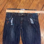 Stylish Distressed Jean Shorts vintage 1990s AKDMSK sz 11 rare Blue Photo 2
