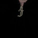 Juicy Couture  Black Rhinestone Velour hoodie Photo 5