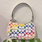 Coach  Teri Shoulder Bag In Rainbow Signature Canvas CA176 Photo 3