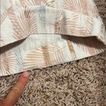 Vintage sound style paper bag linen Cream and Tan Wide Leg Women's Pants Sz M Size M Photo 6