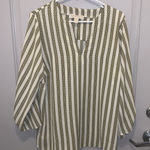 Michael Kors  Equestrian Long Sleeve Blouse Size 1X Photo 0