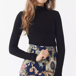 Moon River  Jacquard floral Mini Skirt XS Photo 0