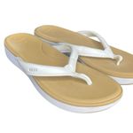 REEF Women's Size 9 Cushion Cloud White Tan Flip Flops Sandals Slip-Ons Photo 5