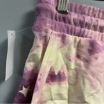 Wildfox Lounge Set Tie Dye Stars in Purple & White Sz L NWT Sweatshirt & Shorts Photo 10