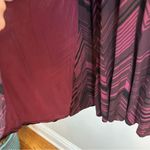 Soma | Red and Black Patterned Faux Wrap Style Dress Size Medium Photo 3