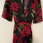 Charlotte Russe Silk Floral Romper Photo 1