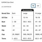 Cupshe NEW 1 Piece Swimsuit Tummy Control V Neck Bathing Suit L 12/14 Photo 3