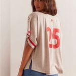 We The Free Free People /  All About You Tee Embroidered Graphic Lace Top Photo 3