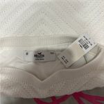 Hollister  Ultra High-Rise White Crochet Mini Skirt Photo 4