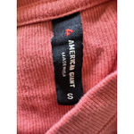 American Giant Coral Ribbed Short Sleeve Crewneck T Photo 5