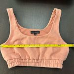 JLUXLABEL Nadala Fleece Crop Top - Coral - Size S Photo 4