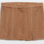 Aerie  Corduroy Mini Skirt Light. Brown Size XS NWT Photo 0